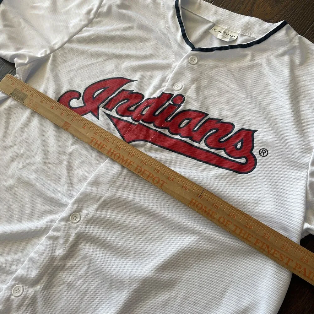 #32 Franmil Reyes Cleveland Indians Jersey (Mens XL)  - Promo Button up